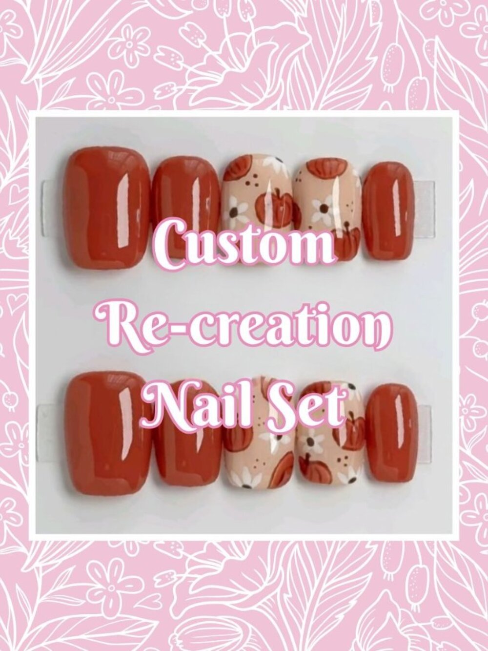 Fall Collection Custom Re-Creation Press-On Nails (Made to Order)